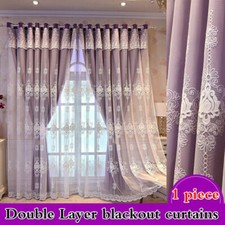 Blackout embroidery curtain for sale  LEICESTER