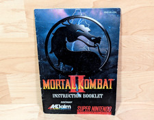 Mortal Kombat II 2 Super Nintendo SNES manual de instruções SOMENTE comprar usado Mortal Kombat II 2 Super Nintendo SNES manual de instruções SOMENTE comprar usado  Enviando para Brazil