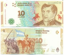 NOTA ARGENTINA 10 PESOS (2015) VANOLI- DOMINGUEZ SUFIXO A P 360 UNC comprar usado  Enviando para Brazil