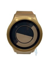 Relógio analógico de quartzo bege dourado design elegante excelente estado JAPÃO comprar usado  Enviando para Brazil