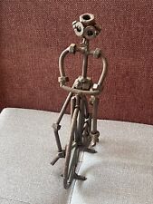 Cast iron cyclist for sale  LONDON