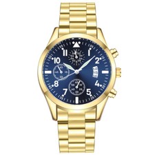 Reloj clásico de cuarzo calendario luminoso de moda para hombre con correa de acero inoxidable segunda mano  Embacar hacia Mexico