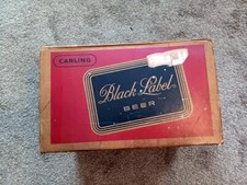 Vintage 1960 Era Carlings Black Label Caixa de Cerveja com Selo Fiscal Indiana na Caixa comprar usado  Enviando para Brazil