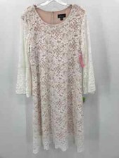Vestido Midi Manga Longa Usado RN Studio Branco Tamanho 16 Shift comprar usado  Enviando para Brazil