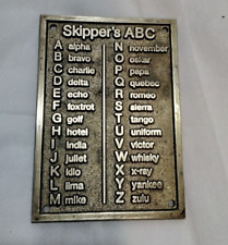 Skippers phonetic alphabet for sale  OBAN