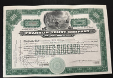 1929 franklin trust for sale  Wilson