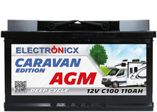 Electronicx Caravan Edition V2 Bateria AGM 110 AH 12V Kamper Łódź Zasilanie na sprzedaż  Wysyłka do Poland