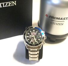 RELÓGIO DE MERGULHO CITIZEN PROMASTER ECO-DRIVE mostrador cronógrafo pulseira de aço inoxidável com tanque de mergulho comprar usado  Enviando para Brazil