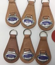 6 X Chaveiros Ford Consul Vintage Esmalte Vítreo em Couro Marrom Melsom Anos 70 comprar usado  Enviando para Brazil