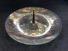 Placa de bandeja vintage GEORGES BRIARD com cabo de vidro Tid-Bit OURO MCM meados do século , usado comprar usado  Enviando para Brazil