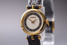 Vintage "QUASE PERFEITO+++" Gucci 2000L Relógio de Quartzo Feminino Mostrador Preto Dourado JAPÃO, usado comprar usado  Enviando para Brazil