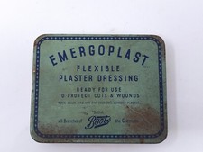 Emergoplast vintage tin for sale  GRIMSBY