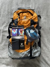 Mochila de caminhada Deuter ACT Lite 25 litros cinza amarelo sol novo contato com ar comprar usado  Enviando para Brazil