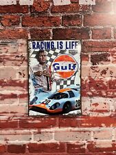 Plaque vintage gulf d'occasion  Beaugency