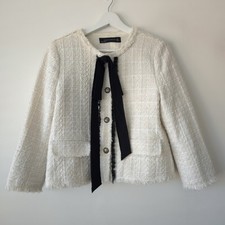 Zara cream bow d'occasion  Expédié en Belgium