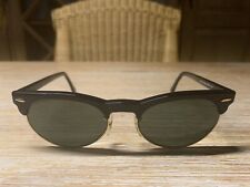 Vintage Ray Ban Bausch & Lomb, B & L, Clubmaster Max oval Schwarz W1266 comprar usado  Enviando para Brazil