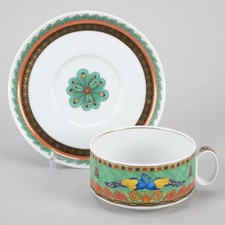 1 xícara e pires planos 3/4", 2 disponíveis, Le Voyage De Marco Polo Rosenthal & Versace, usado comprar usado  Enviando para Brazil