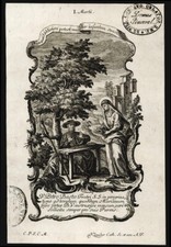 Santino incisione 1700 usato  Ragusa