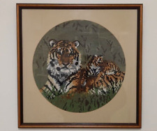 Framed tapestry tiger for sale  BOURNEMOUTH
