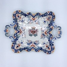 Plateau faïence polychrome d'occasion  Montbrison