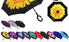 Guarda-chuva de camada dupla invertida novo em folha cabo C 80cm designs sortidos comprar usado  Enviando para Brazil
