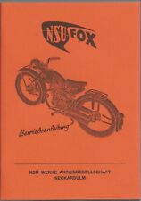 Betriebsanleitung nsu fox gebraucht kaufen  Freiamt