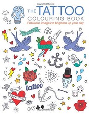 Tattoos colouring book for sale  UK