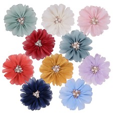 9cm Flor De Organza clipes de cabelo Grips enfeitezinho Dama De Honra Casamento Festival De Dança comprar usado  Enviando para Brazil