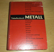Buch tabellenbuch metall gebraucht kaufen  Wolfen
