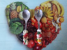Salatbesteck set bunt gebraucht kaufen  Burgdorf