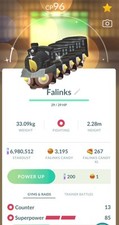 Shiny Falinks Train Conductor Under 500 Cp Registrado Comércio Pokemon Tra de Go comprar usado  Enviando para Brazil