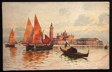 CP194 Cartolina illustrata Venezia Isola San Giorgio comprar usado  Enviando para Brazil