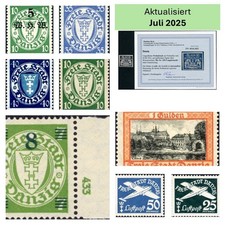 Danzig Briefmarken Postfrisch Michel 151-308 Fischer 145-306 ** Mint MNH Auswahl comprar usado  Enviando para Brazil