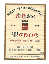 Wine label médoc d'occasion  Expédié en Belgium