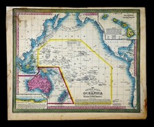 1850 mitchell map for sale  Fairview