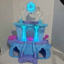 Fisher-Price Little People Disney Frozen Elsa's Enchanted Lights Palace Works, usado segunda mano  Embacar hacia Argentina