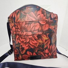 Patricia Nash Carmini pátina tiracolo inglês rústico mães floral preto vermelho comprar usado  Enviando para Brazil