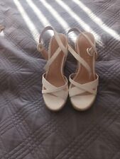 Ladies cream sandals for sale  CLACTON-ON-SEA