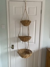 Hanging wicker rattan for sale  CONGLETON
