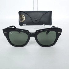 Ray-Ban, Okulary przeciwsłoneczne, RB 2186 State Street, Wayfarer, Czarne, Damskie #ESE na sprzedaż  PL