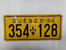 1954 quebec license for sale  Butte