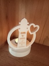Teelichthalter leuchtturm kerz gebraucht kaufen  Marienberg, Pobershau