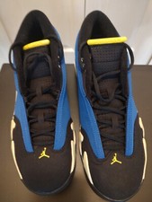 Tênis Air Jordan 14 retrô 2015 Low Laney azul amarelo tamanho 11.5 0888410304167 comprar usado  Enviando para Brazil