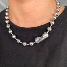 Collar o pulsera de acero inoxidable 8/10/12 mm de plata fresca para hombre 316L segunda mano  Embacar hacia Mexico