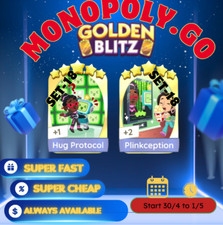 🌈Monopoly.Go 🌈Golden_Blitz🔥-S18- Hug Protocol and Plinkception ⭐ comprar usado  Enviando para Brazil