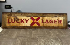 vintage lucky lager beer sign for sale  Livingston