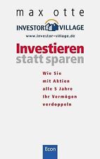 Investieren statt sparen gebraucht kaufen  Berlin