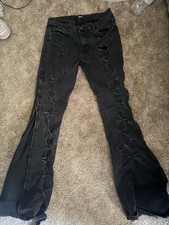 Ripped flared jeans for sale  Middleboro