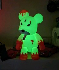 "Estatua coleccionable Redrum Bear de Frank Kozik Brilla en la oscuridad QEE 2007 Y2K de 8""" segunda mano  Embacar hacia Mexico