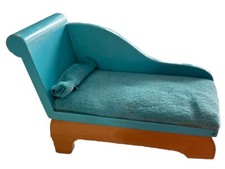 2009 Geoffrey brinquedos de madeira R Us cama de dia azul água espreguiçadeira boneca lounge comprar usado  Enviando para Brazil